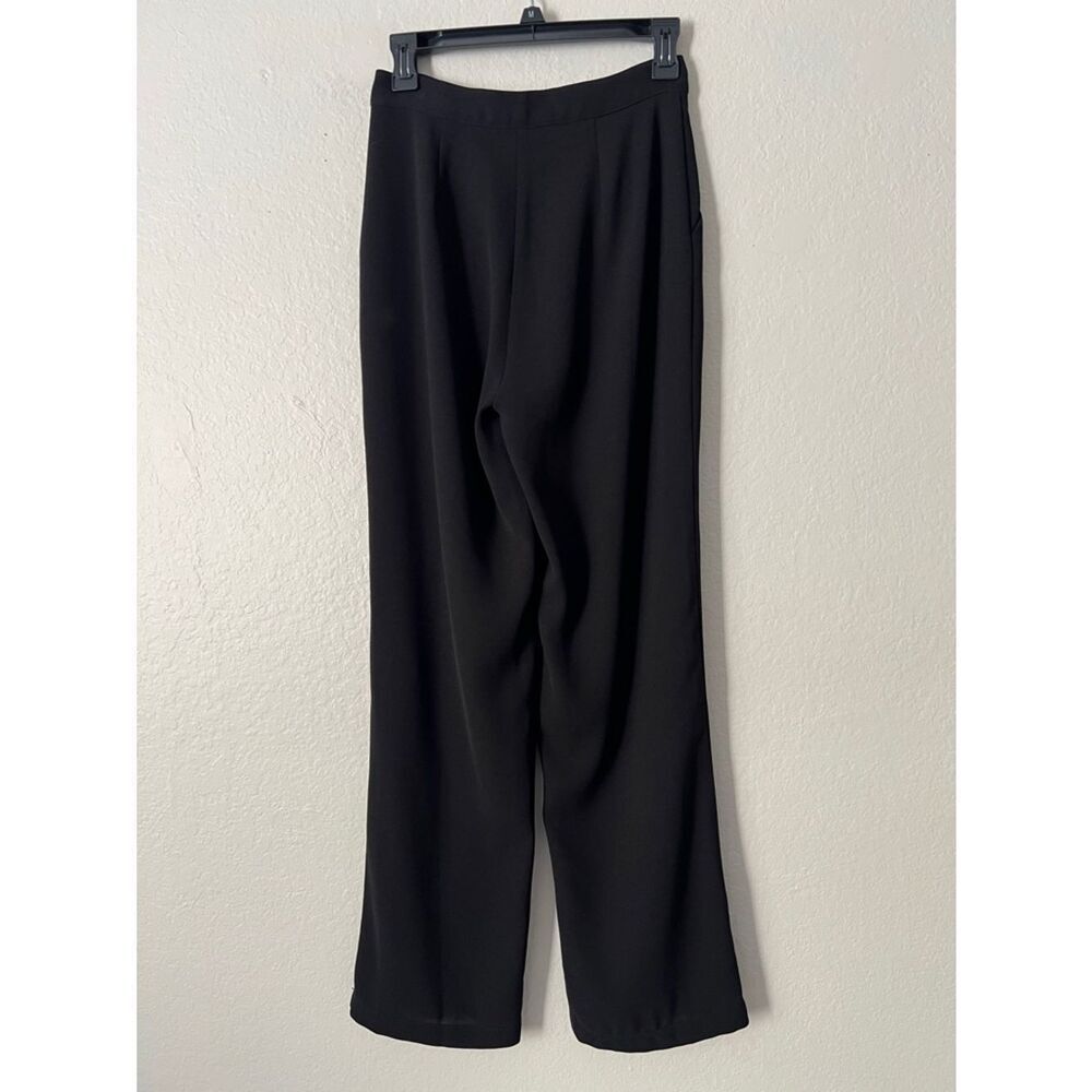 Like New! GREYLIN Black Pleated Straight Leg Lined Trousers in Size XS - Picture 5 of 14